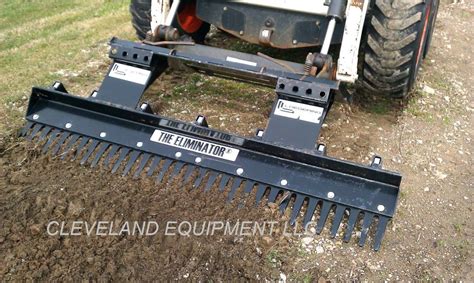 what is a skid steer eliminator rake|eliminator skid steer attachment.